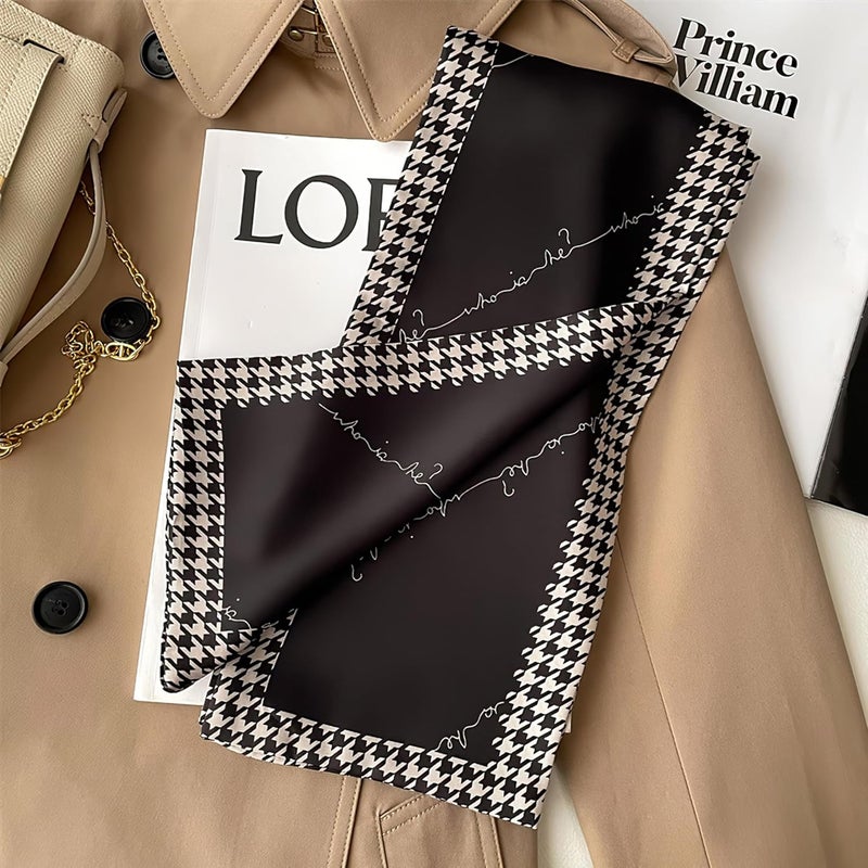 vimate Hair Scarf for Women Fashion Satin Silky Feeling Neck Scarf Bag Purse Scarf for Handbag Handle Etc - Image 5